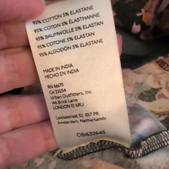 Anthropologie Black and Orange Mandarin Collar Blouse - Picture 5 of 7